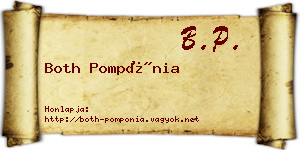 Both Pompónia névjegykártya